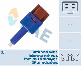 FAE 24454 Brake light switch 24454: Buy near me in Poland at 2407.PL - Good price!