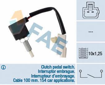 FAE 24547 Clutch pedal position sensor 24547: Buy near me in Poland at 2407.PL - Good price!