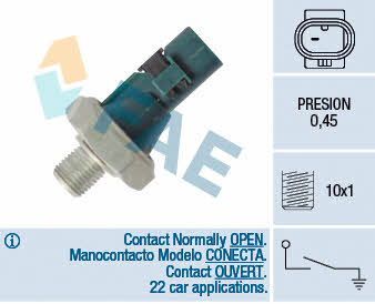 FAE 12571 Oil pressure sensor 12571: Buy near me in Poland at 2407.PL - Good price!