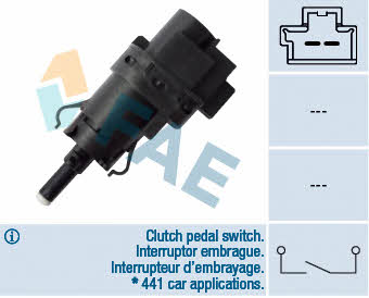 FAE 24847 Brake light switch 24847: Buy near me in Poland at 2407.PL - Good price!
