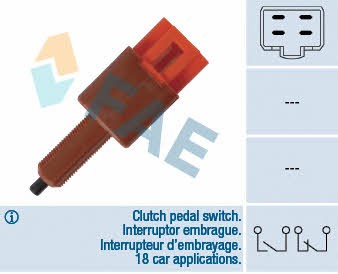 FAE 24455 Brake light switch 24455: Buy near me in Poland at 2407.PL - Good price!