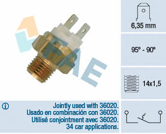 FAE 36010 Fan switch 36010: Buy near me in Poland at 2407.PL - Good price!