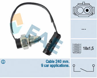 FAE 40915 Reverse gear sensor 40915: Buy near me at 2407.PL in Poland at an Affordable price!