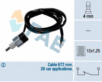 FAE 41235 Reverse gear sensor 41235: Buy near me in Poland at 2407.PL - Good price!