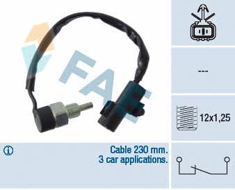 FAE 41248 Reverse gear sensor 41248: Buy near me in Poland at 2407.PL - Good price!