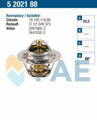 FAE 5202188 Termostat, środek chłodzący 5202188: Dobra cena w Polsce na 2407.PL - Kup Teraz!