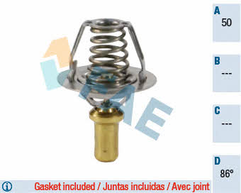 FAE 5203886 Thermostat, coolant 5203886: Buy near me in Poland at 2407.PL - Good price!