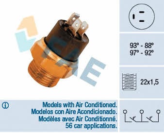 FAE 37850 Fan switch 37850: Buy near me in Poland at 2407.PL - Good price!