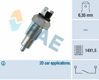 FAE 40240 Reverse gear sensor 40240: Buy near me in Poland at 2407.PL - Good price!