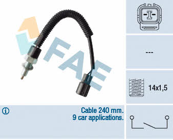 FAE 40586 Reverse gear sensor 40586: Buy near me in Poland at 2407.PL - Good price!