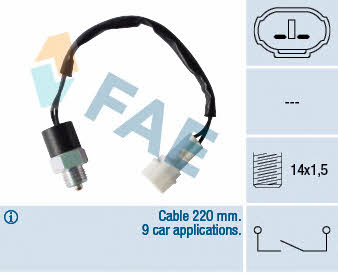 FAE 40760 Reverse gear sensor 40760: Buy near me in Poland at 2407.PL - Good price!