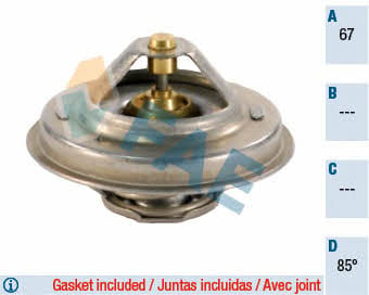 FAE 5204485 Thermostat, coolant 5204485: Buy near me in Poland at 2407.PL - Good price!