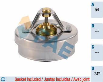 FAE 5300174 Thermostat, coolant 5300174: Buy near me in Poland at 2407.PL - Good price!