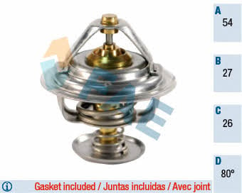 FAE 5302080 Thermostat, coolant 5302080: Buy near me at 2407.PL in Poland at an Affordable price!