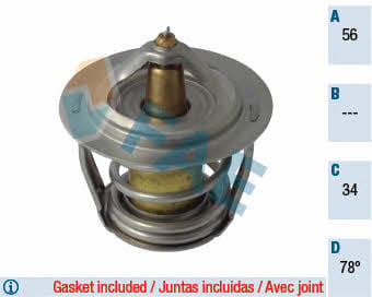 FAE 5302878 Thermostat, coolant 5302878: Buy near me in Poland at 2407.PL - Good price!