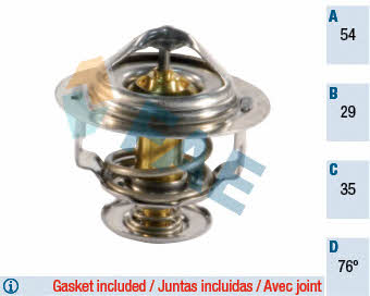 FAE 5303876 Thermostat, coolant 5303876: Buy near me in Poland at 2407.PL - Good price!