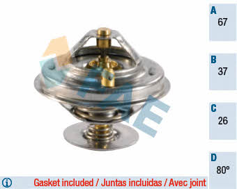 FAE 5304480 Thermostat, coolant 5304480: Buy near me at 2407.PL in Poland at an Affordable price!