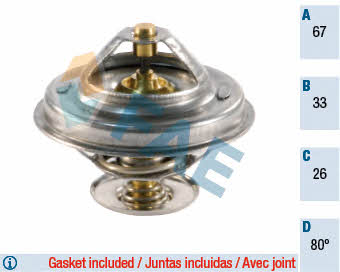 FAE 5305380 Thermostat, coolant 5305380: Buy near me in Poland at 2407.PL - Good price!