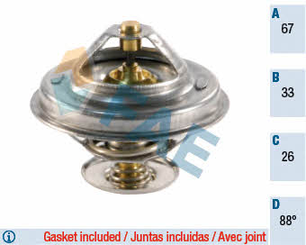 FAE 5305388 Thermostat, coolant 5305388: Buy near me in Poland at 2407.PL - Good price!