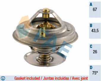 FAE 5305875 Thermostat, coolant 5305875: Buy near me in Poland at 2407.PL - Good price!