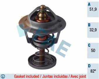 FAE 5308282 Thermostat, coolant 5308282: Buy near me in Poland at 2407.PL - Good price!