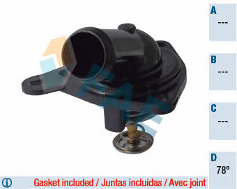 FAE 5308878 Thermostat, coolant 5308878: Buy near me in Poland at 2407.PL - Good price!