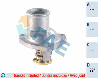 FAE 5320192 Thermostat, coolant 5320192: Buy near me in Poland at 2407.PL - Good price!
