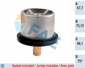 FAE 5320275 Thermostat, coolant 5320275: Buy near me in Poland at 2407.PL - Good price!