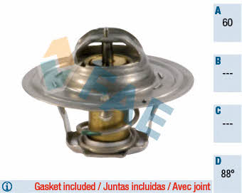 FAE 5320388 Thermostat, coolant 5320388: Buy near me in Poland at 2407.PL - Good price!