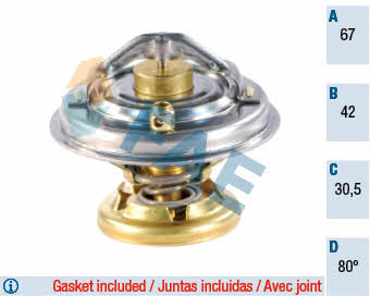 FAE 5320480 Thermostat, coolant 5320480: Buy near me in Poland at 2407.PL - Good price!