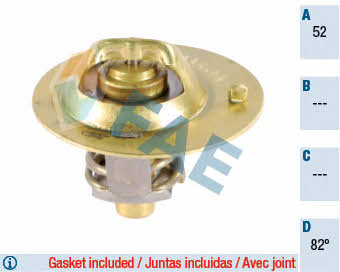 FAE 5320582 Thermostat, coolant 5320582: Buy near me in Poland at 2407.PL - Good price!