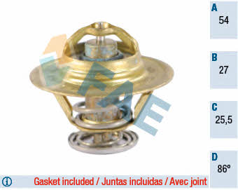 FAE 5330386 Thermostat, coolant 5330386: Buy near me in Poland at 2407.PL - Good price!