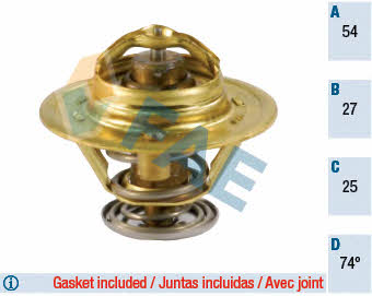 FAE 5330474 Thermostat, coolant 5330474: Buy near me in Poland at 2407.PL - Good price!