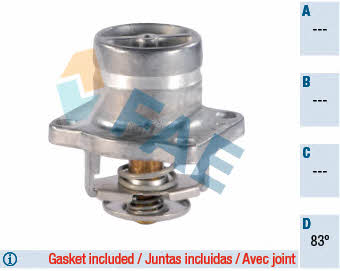 FAE 5334383 Thermostat, coolant 5334383: Buy near me in Poland at 2407.PL - Good price!