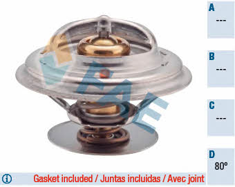 FAE 5335680 Thermostat, coolant 5335680: Buy near me in Poland at 2407.PL - Good price!