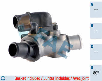 FAE 5338480 Thermostat, coolant 5338480: Buy near me in Poland at 2407.PL - Good price!