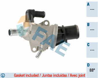 FAE 5340888 Thermostat, coolant 5340888: Buy near me in Poland at 2407.PL - Good price!