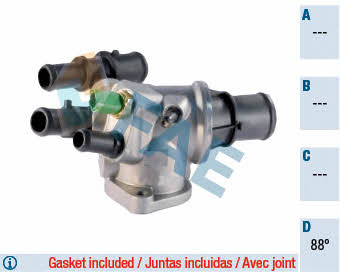 FAE 5341388 Thermostat, coolant 5341388: Buy near me in Poland at 2407.PL - Good price!