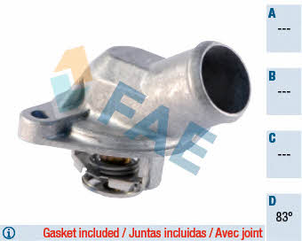 FAE 5341983 Thermostat, coolant 5341983: Buy near me in Poland at 2407.PL - Good price!