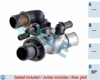 FAE 5343680 Thermostat, coolant 5343680: Buy near me in Poland at 2407.PL - Good price!