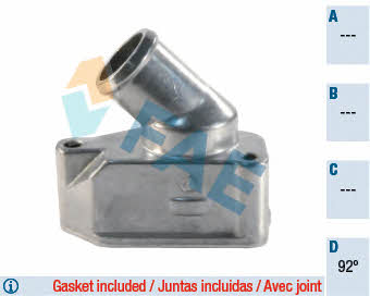 FAE 5345792 Thermostat, coolant 5345792: Buy near me in Poland at 2407.PL - Good price!
