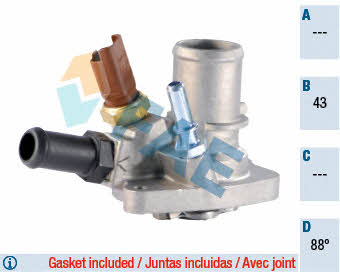 FAE 5349188 Thermostat, coolant 5349188: Buy near me in Poland at 2407.PL - Good price!