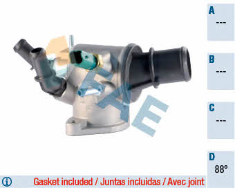 FAE 5349288 Thermostat, coolant 5349288: Buy near me at 2407.PL in Poland at an Affordable price!