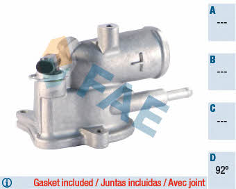 FAE 5350092 Thermostat, coolant 5350092: Buy near me in Poland at 2407.PL - Good price!