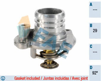 FAE 5350692 Thermostat, coolant 5350692: Buy near me in Poland at 2407.PL - Good price!