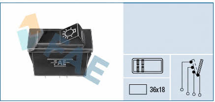 FAE 62490 Head light switch 62490: Buy near me in Poland at 2407.PL - Good price!