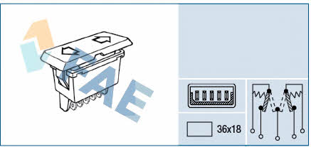 FAE 62580 Power window button 62580: Buy near me in Poland at 2407.PL - Good price!