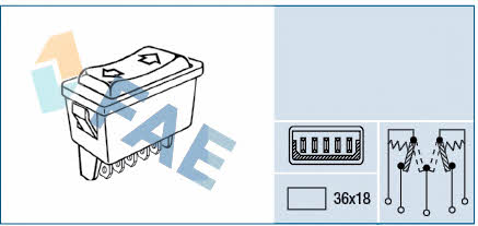 FAE 62590 Power window button 62590: Buy near me in Poland at 2407.PL - Good price!