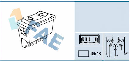 FAE 62600 Power window button 62600: Buy near me in Poland at 2407.PL - Good price!