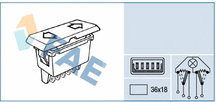 FAE 62640 Power window button 62640: Buy near me in Poland at 2407.PL - Good price!